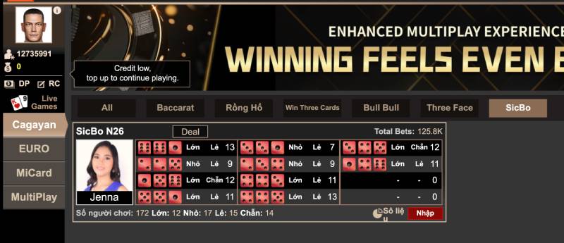 Bước 2: Chọn phòng chơi phù hợp